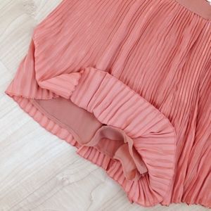Free People Shorts - Free People Pink/Gold Flared Accordion Shorts, NWT Free People Shorts - Free People Pink/Gold Flared Accordion Shorts, NWT